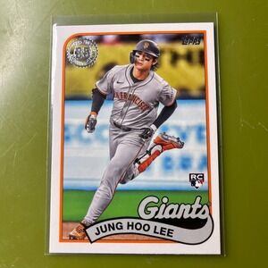 Jung Hoo Lee 1989 35th Rookie RC 2024 Topps Update Series Card #89US-28 Giants